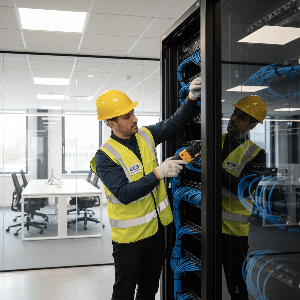 Professional data cabling installation